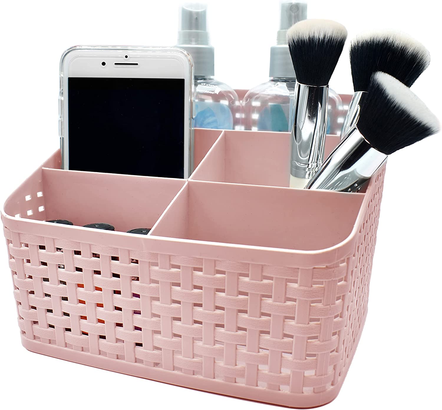 Cosmetic Basket Pink 1 Pack Main Image