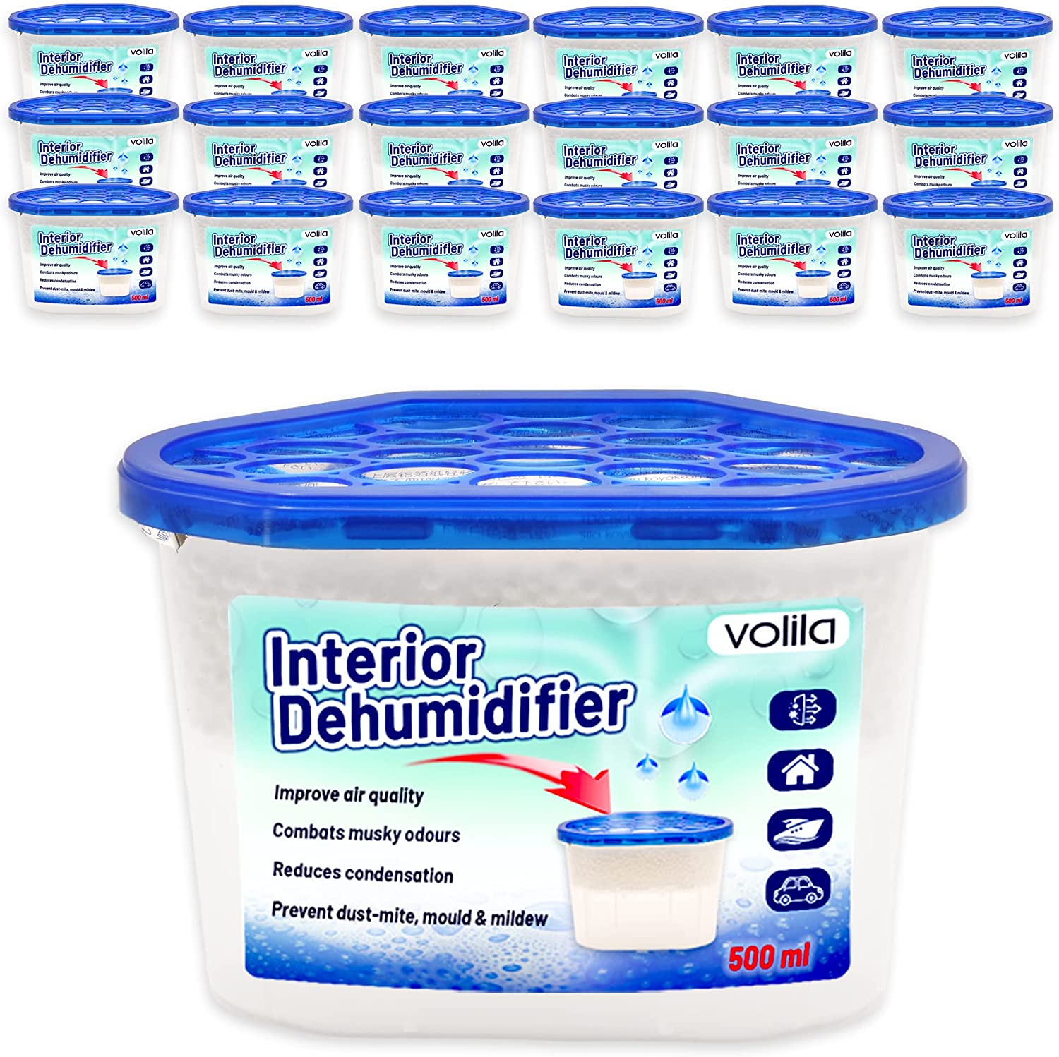 Disposable Dehumidifiers for Home 500ml Condensation Remover Moisture Absorber