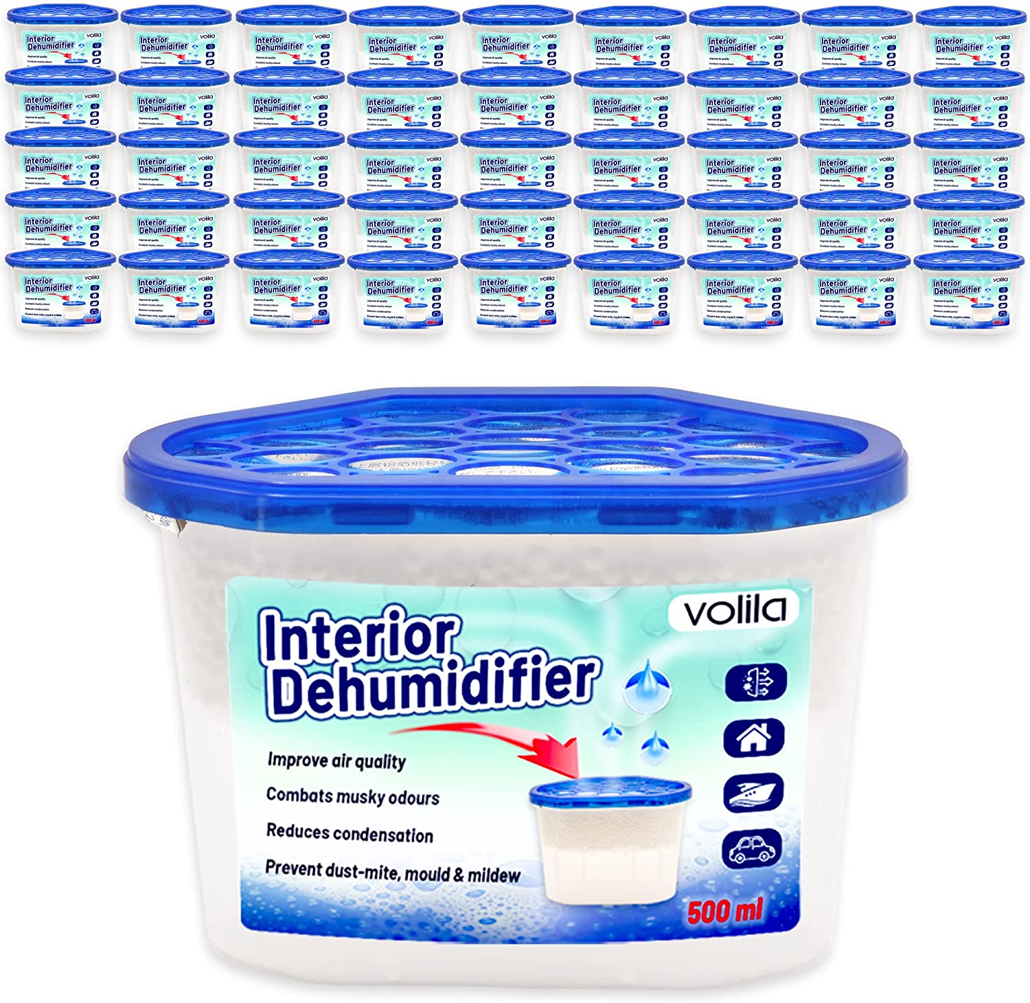 Disposable Dehumidifiers for Home 500ml Condensation Remover Moisture Absorber