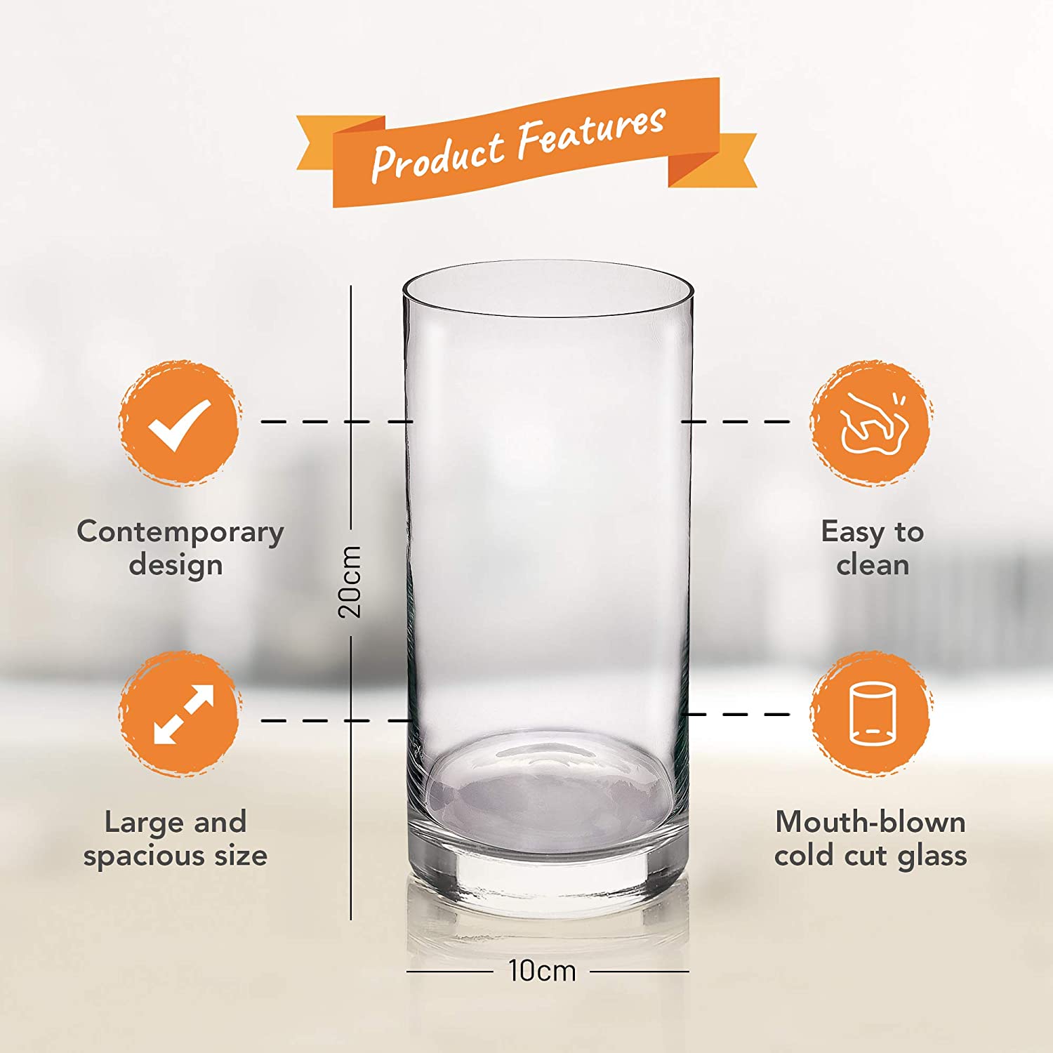 Glass Vase Product Feature