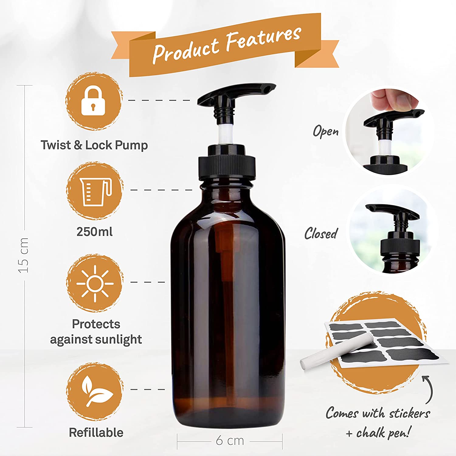 Soap Bottle 250ml Product Feature