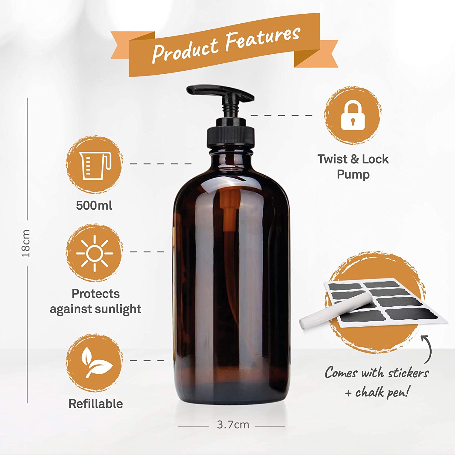 Soap Bottle 500ml Product Feature