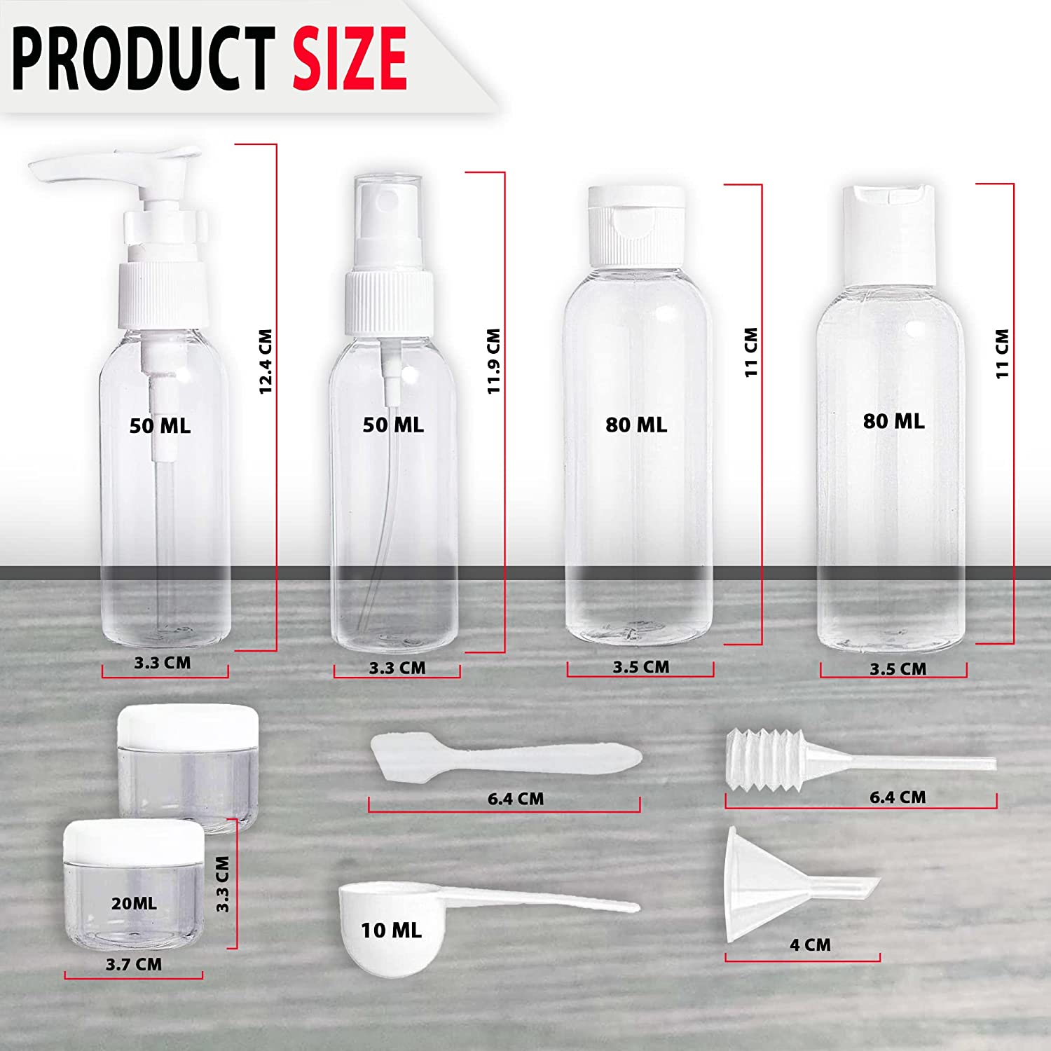 Travel Bottle Product Feature