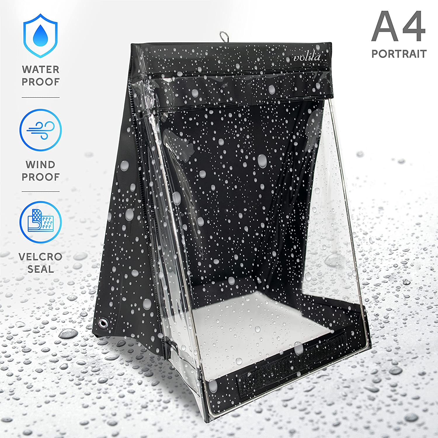 Waterproof Clipboard with Clear PVC Screen